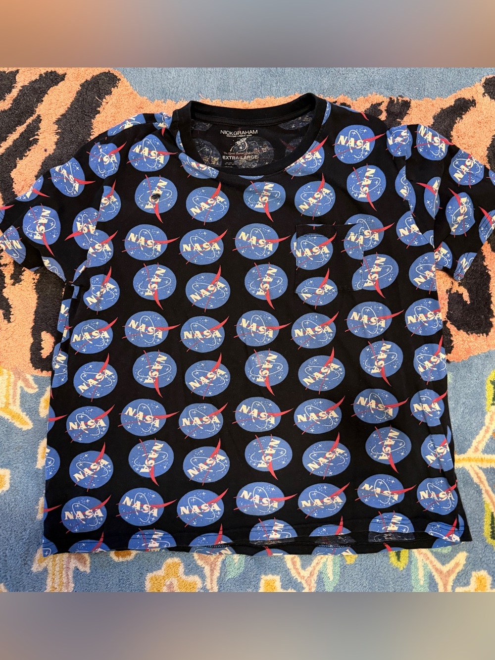 NASA Logo Pattern Tee by Nick Graham